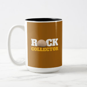 Rock Collector Geologist Hobby Rock Collection Two-Tone Coffee Mug