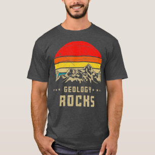 Rock Collector Geologist Mountains Nature Retro Ge T-Shirt