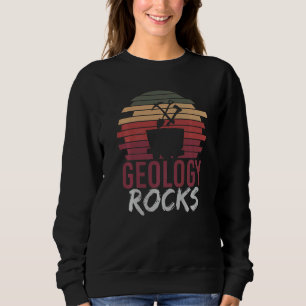 Rock Collector Geologist Paleontologist Retro Geol Sweatshirt