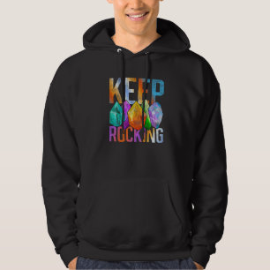 Rock Collector Geologist Science Colourful Geology Hoodie