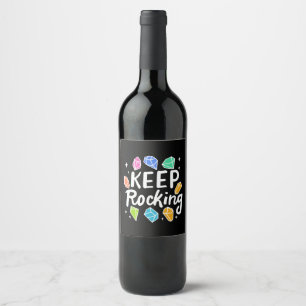 Rock Collector - Keep Rocking Wine Label