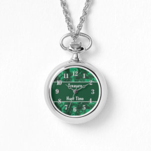 Rock Collector Treasure Hunt Time Green Rockhound Watch