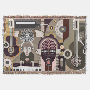 Rock Concert Throw Blanket