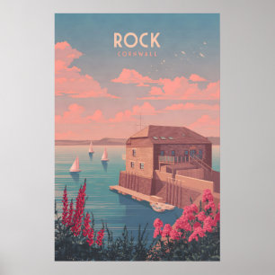 Rock Cornwall Travel Poster