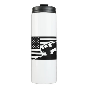 Rock Crawler American Flag #USAPatriotGraphics © Thermal Tumbler