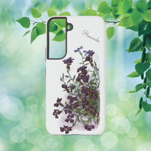 Rock Cress Ornamental Flowering Plant Illustration Samsung Galaxy Case