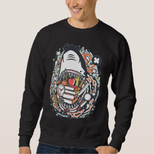 Rock Dolphin A Great Week For A Shark To Stay Posi Sweatshirt