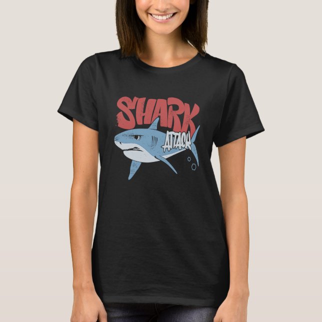 Rock Dolphin A Great Week For A Shark To Stay Posi T-Shirt (Front)