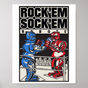 Rock em Sock em Robots Boxing Ring  Poster