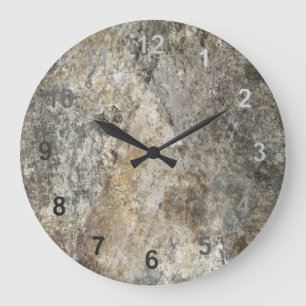 Rock Face Large Clock