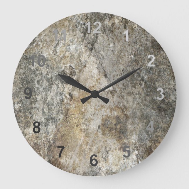 Rock Face Large Clock (Front)
