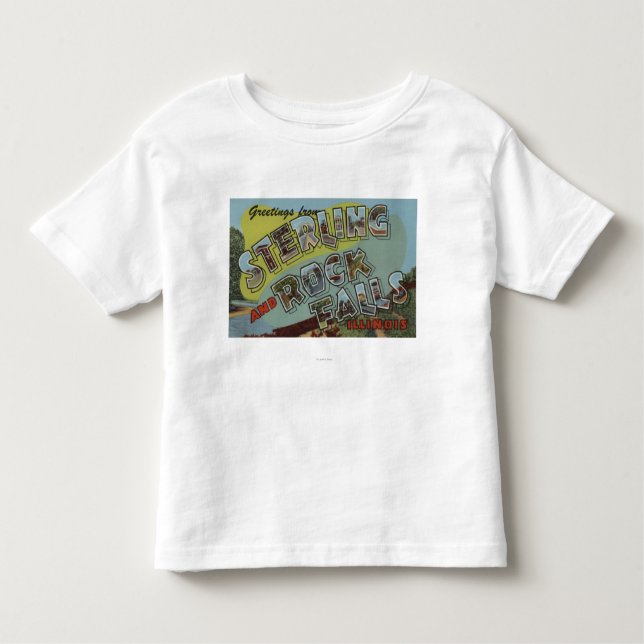 Rock Falls - Large Letter Scenes Toddler T-Shirt (Front)