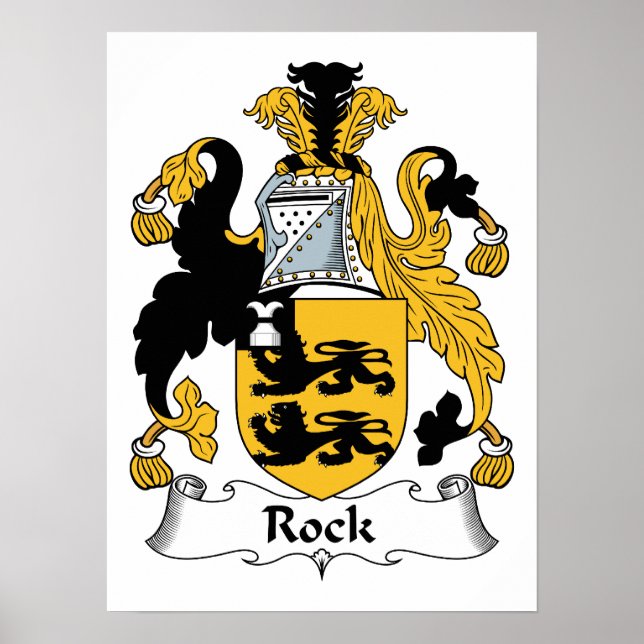 Rock Family Crest Poster (Front)