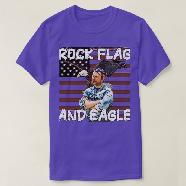 Rock Flag and Eagle T-Shirt (Design Front)