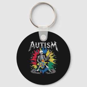 Rock For Autism Awareness Key Ring