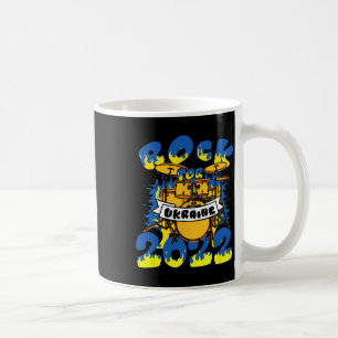 Rock For Ukraine Drum Set Instrument Ukraine Flag Coffee Mug