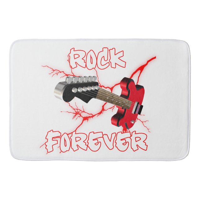 Rock forever bath mat (Front)