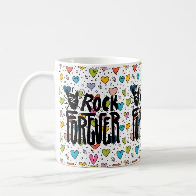 rock forever coffee mug (Left)