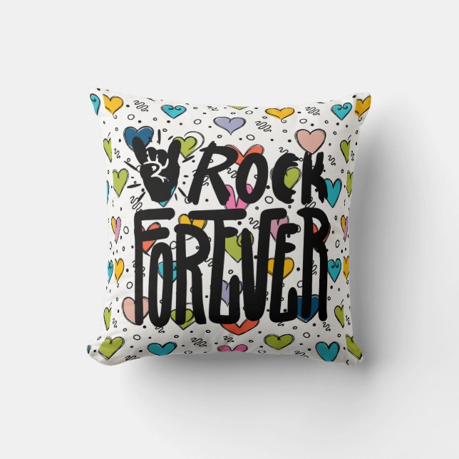 rock forever cushion (Front)