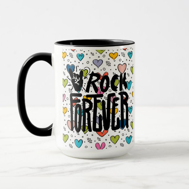 rock forever mug (Left)