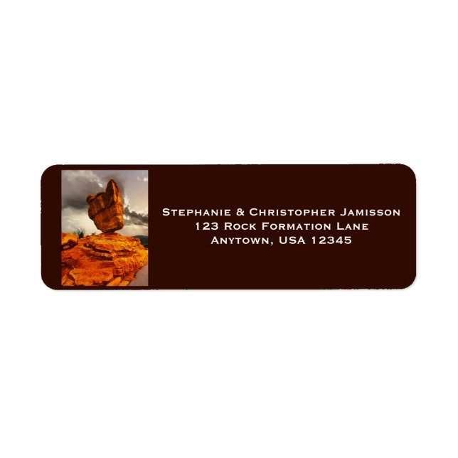 Rock Formation Return Address Labels (Front)