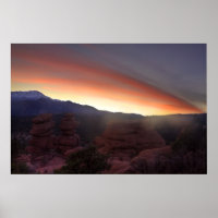 Rock Formations at Sunset