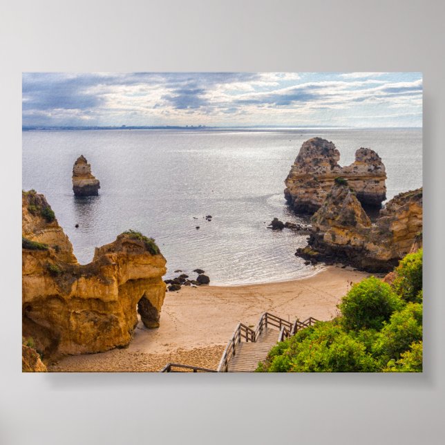 Rock formations in Algarve Poster (Front)