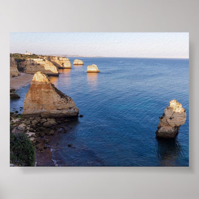 Rock formations in Algarve Poster (Front)