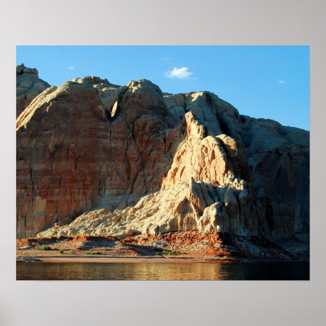 Rock Formations on Lake Powell in Arizona Poster (Front)