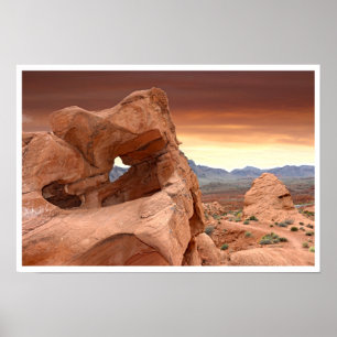 Rock Formations, Valley of Fire State Park, Nevada Poster