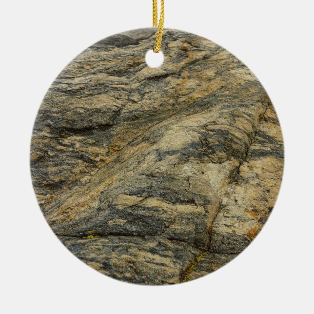 Rock from Joshua Tree Abstract Nature Photography Ceramic Tree Decoration (Front)