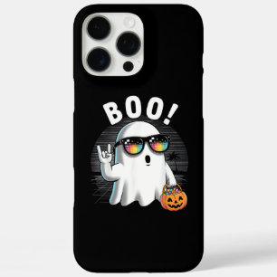 Rock Ghost Retro Halloween Pumpkin Funny Boo iPhone 16 Pro Max Case