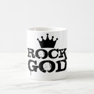 rock god cup or mug rock & roll metal indie band