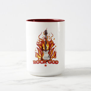 Rock God Two-Tone Coffee Mug
