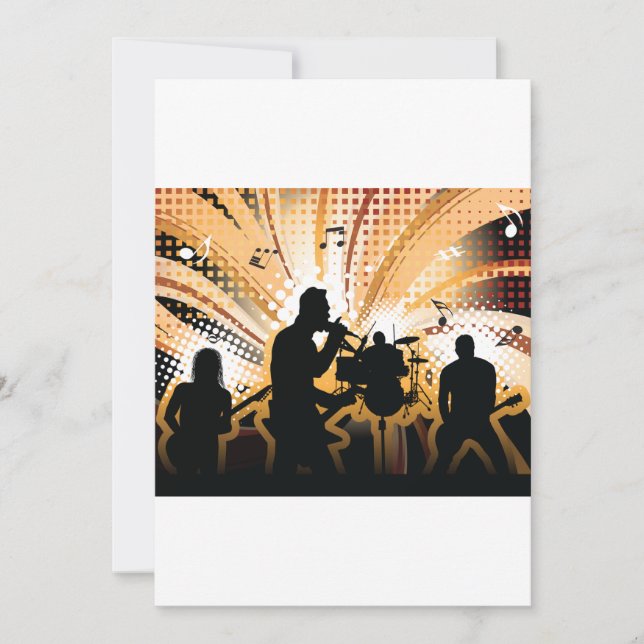 Rock Group Invitations (Front)