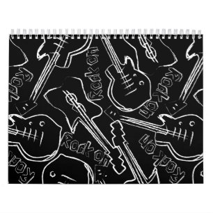 Rock guitar calendar