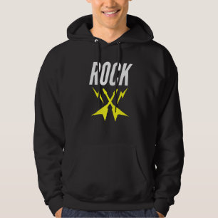 Rock Guitar Lightning Bolts To Rock On Hoodie