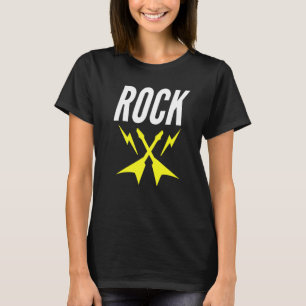 Rock Guitar Lightning Bolts To Rock On T-Shirt
