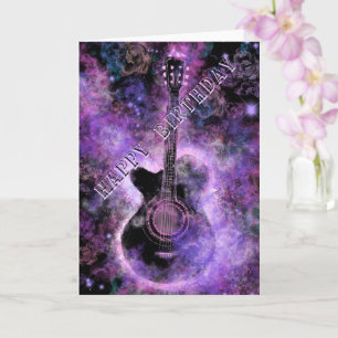 Rock Guitar Musical Birthday Card