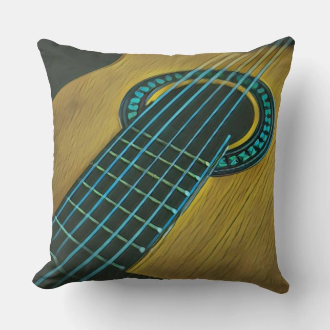Rock guitar player cushion (Front)