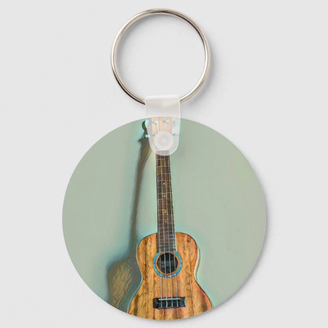 Rock guitar player key ring (Front)