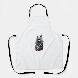 Rock Guitar Pomsky Dog Guitarist Apron