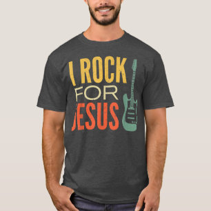 Rock Guitarist Jesus Electric Guitar Vintage Chris T-Shirt