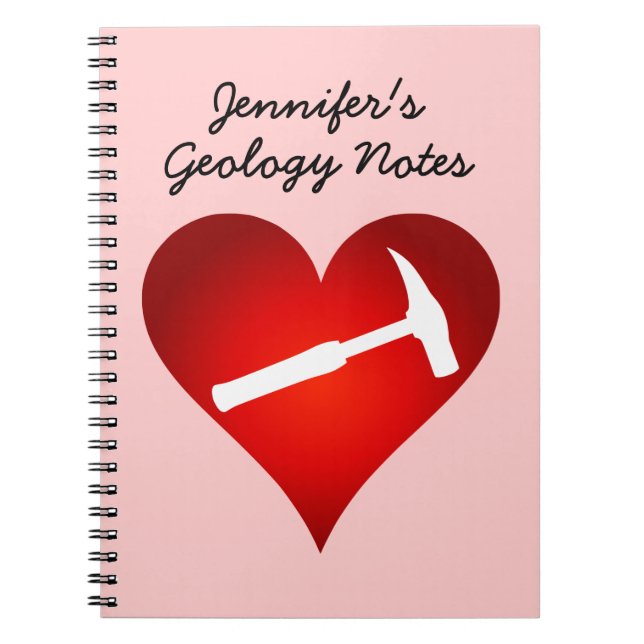 Rock Hammer Heart Notebook (Front)