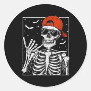 Rock Hand Halloween Costume Cool Rock Music Rocker Classic Round Sticker
