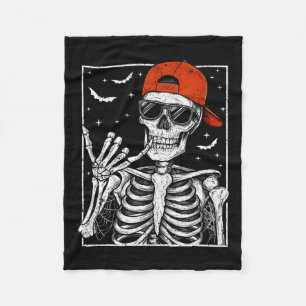 Rock Hand Halloween Costume Cool Rock Music Rocker Fleece Blanket