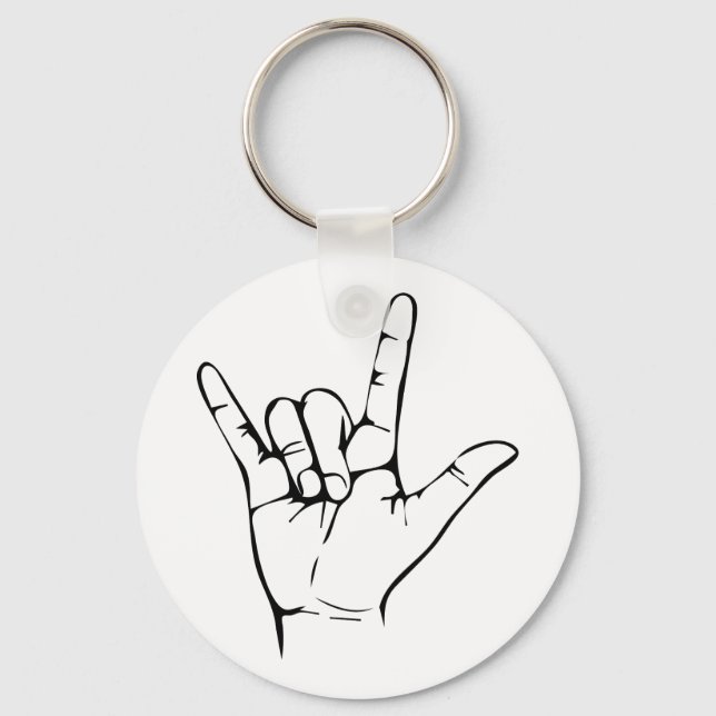 rock hand key ring (Front)