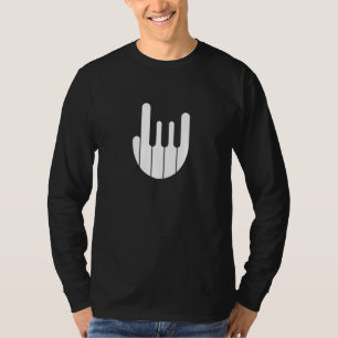 Rock Hand Piano Keyboard - Funny Cool Pianist Keyb T-Shirt