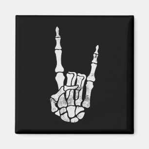 Rock Hand Pocket Lazy Halloween Costume Cool Bones Magnet