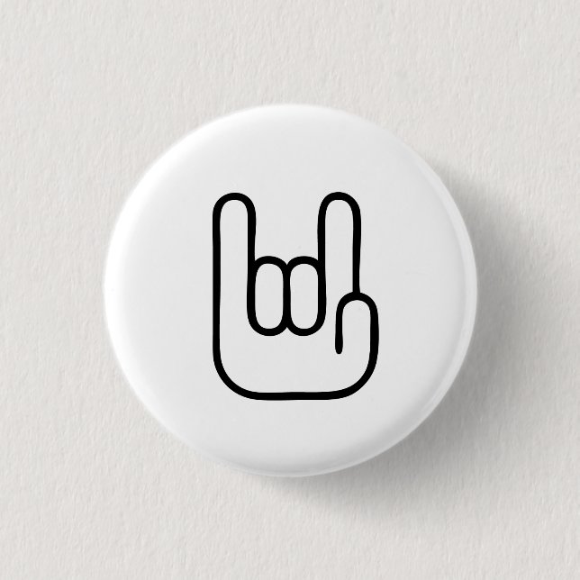 Rock Hands Button (Front)